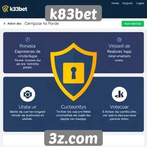 Recursos de segurança do k83bet para apostas online